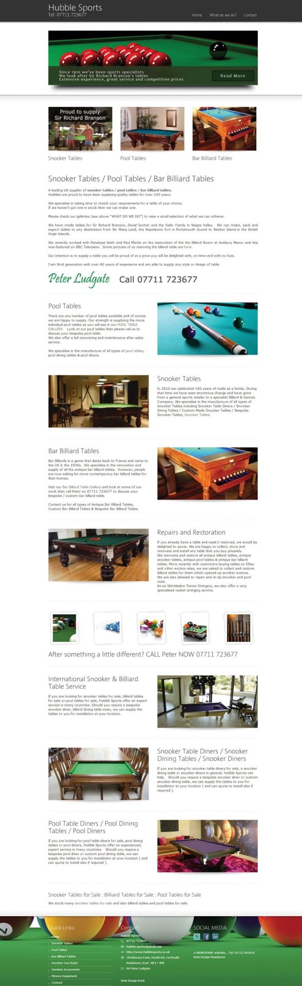 Snooker Tables
