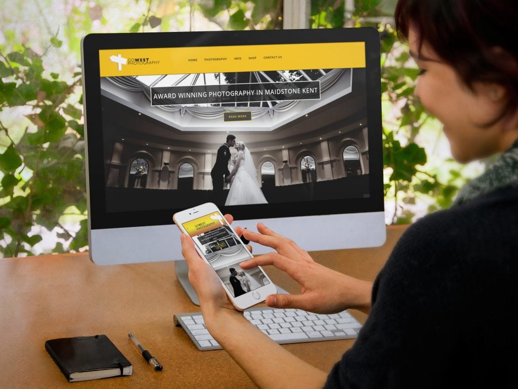 Photographer web design in Maidstone Kent