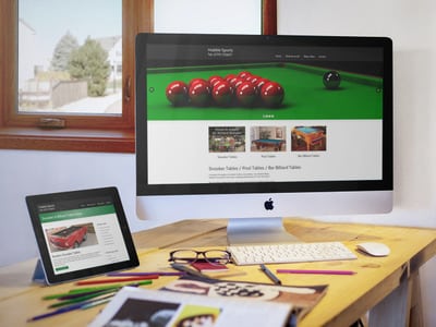 Snooker Table Web Design