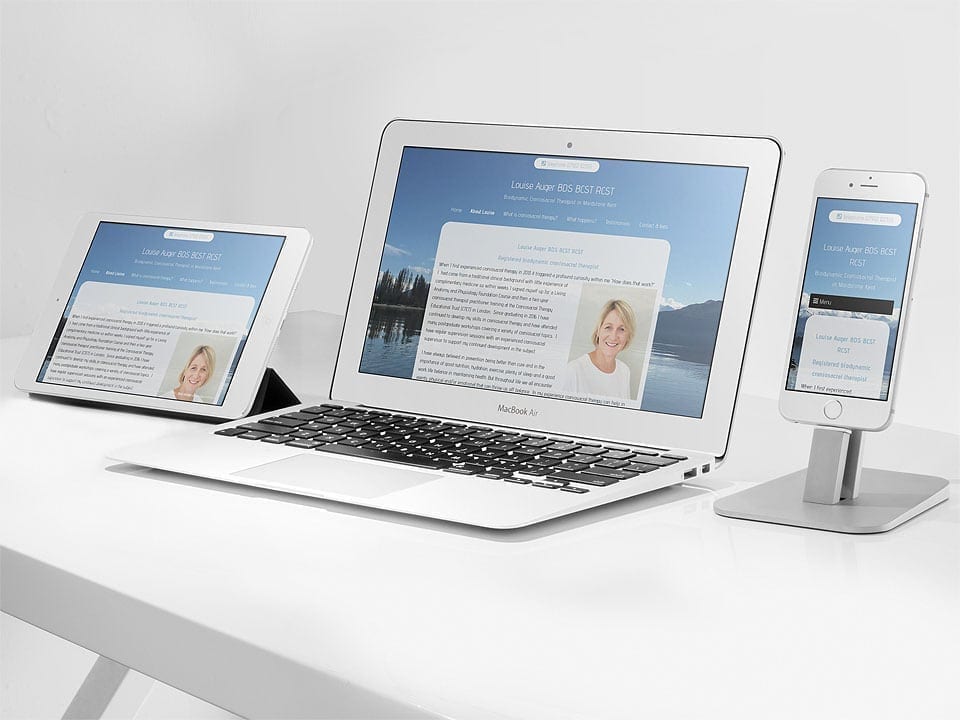 Craniosacral therapist web design maidstone kent
