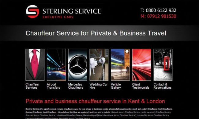 web-design-kent-sservice5 Chauffeur website design from Webexpand : STERLING SERVICE