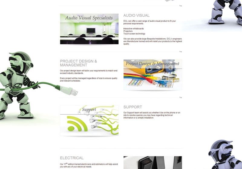 IT web design, Electricians website design