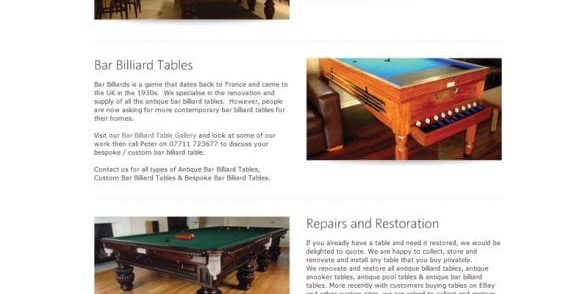 Snooker Tables