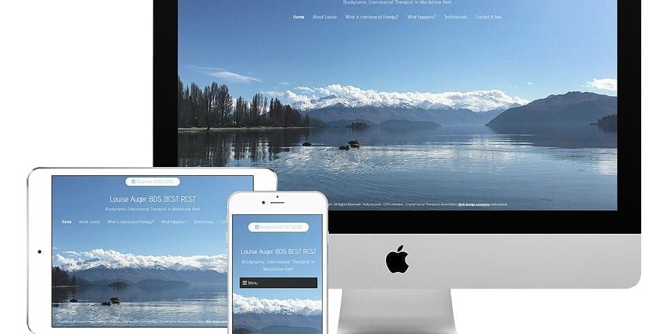 Craniosacral therapist web design maidstone kent