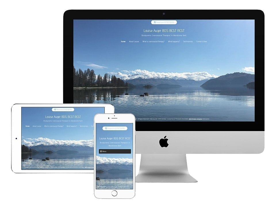 Craniosacral therapist web design maidstone kent