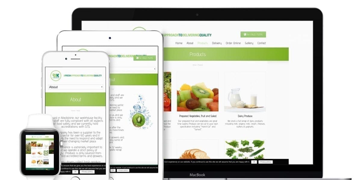 Kingslands-Website-Multi-Devices-inc-watch Fruit & Veg Wholesaler Website Design in Maidstone Kent