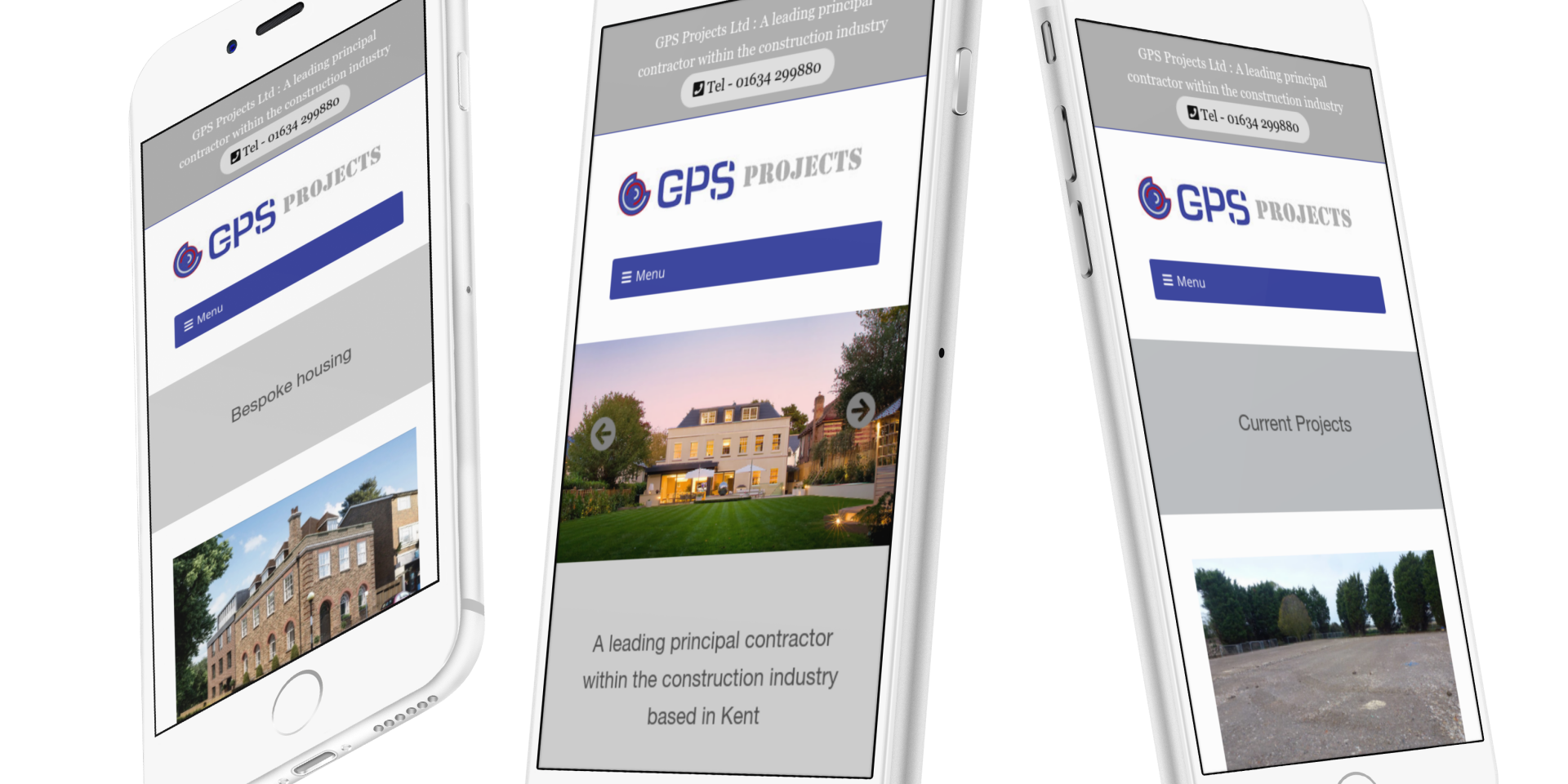 GPS Projects Ltd new website design