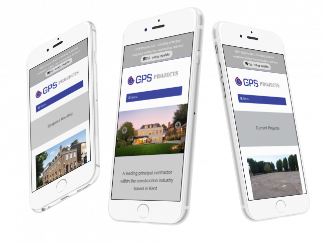 GPS Projects Ltd new website design